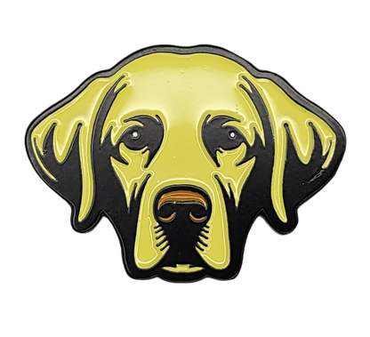 Yellow Labrador Retriever Golf Ball Marker with Hat Clip