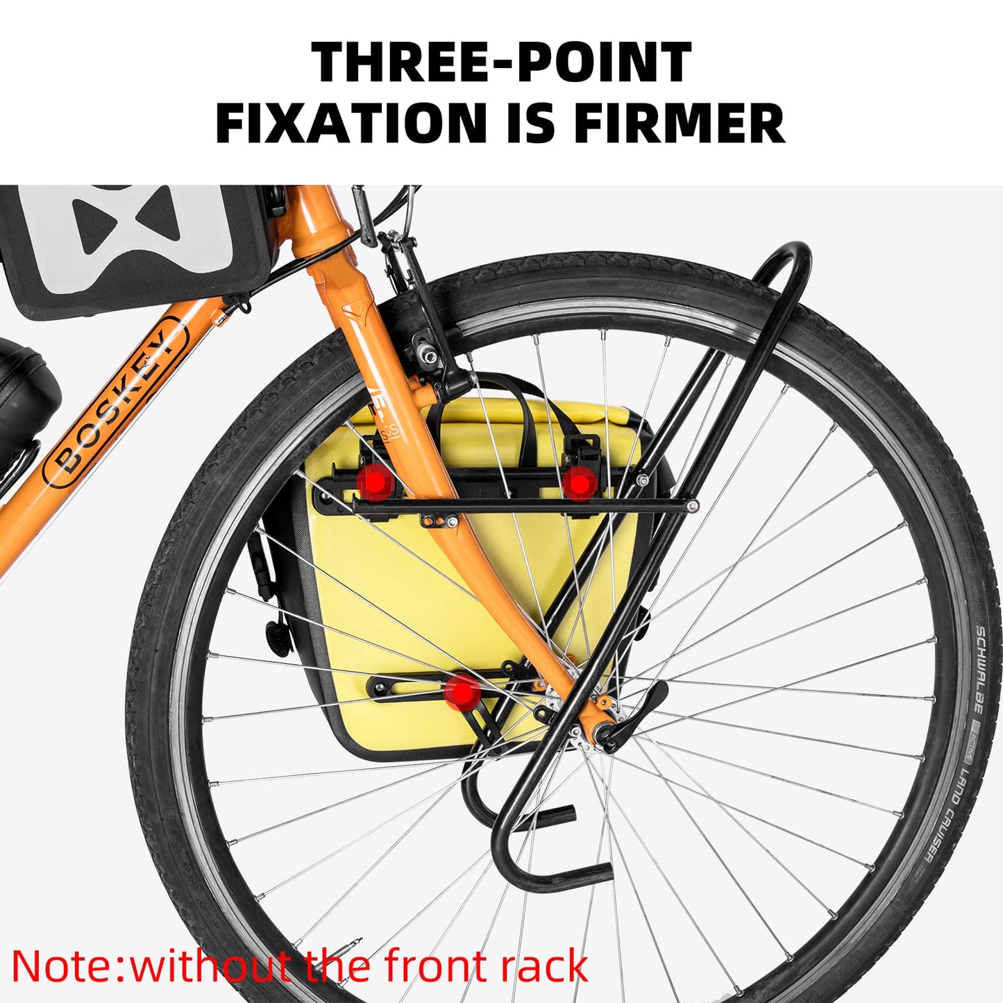 ROCKBROS Front Roller Panniers Bag Sturdy with Handle Shoulder Strap 1 Pair