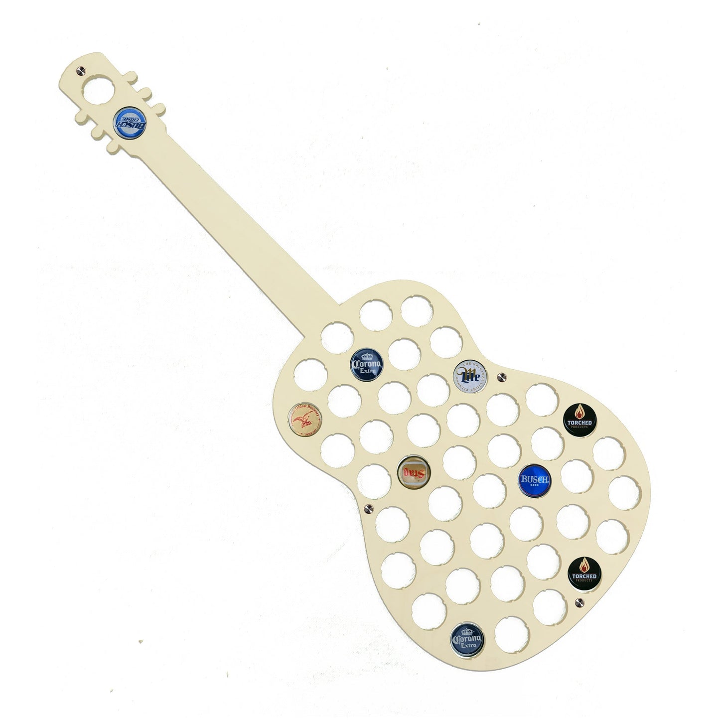 Acoustic Guitar Beer Cap Holder