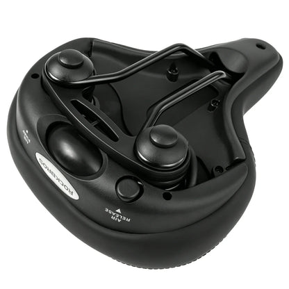 Adjustable Air Cushion Bike Saddle Wide Comfort Shock Absorbing Seat