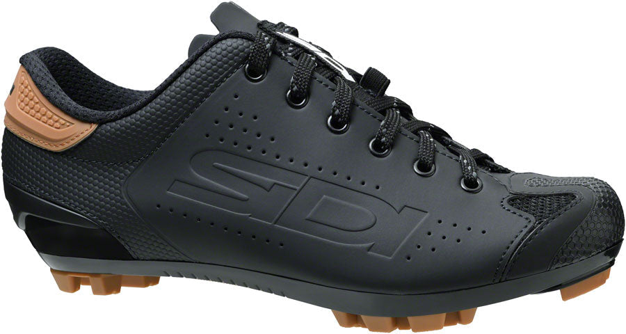 SIDI Dust Shoelace Mountain Clipless Shoes - Men's Black 42