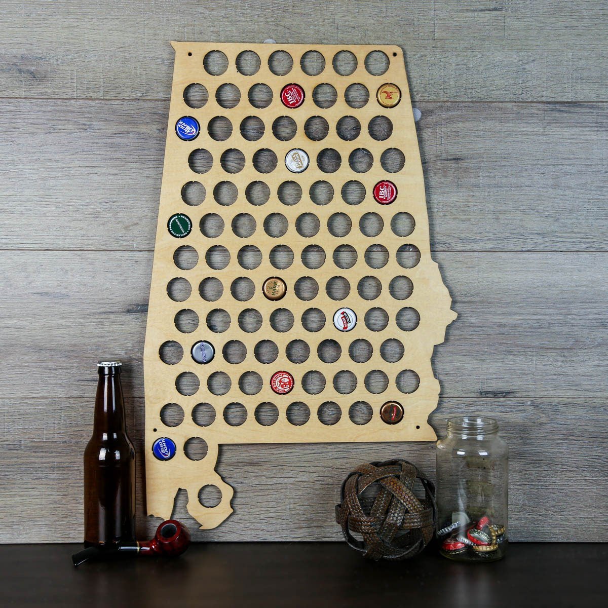 Alabama Beer Cap Map
