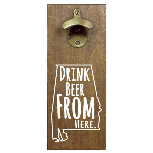 Alabama Drink Beer From Here Cap Catching Magnetic Bottle Openers