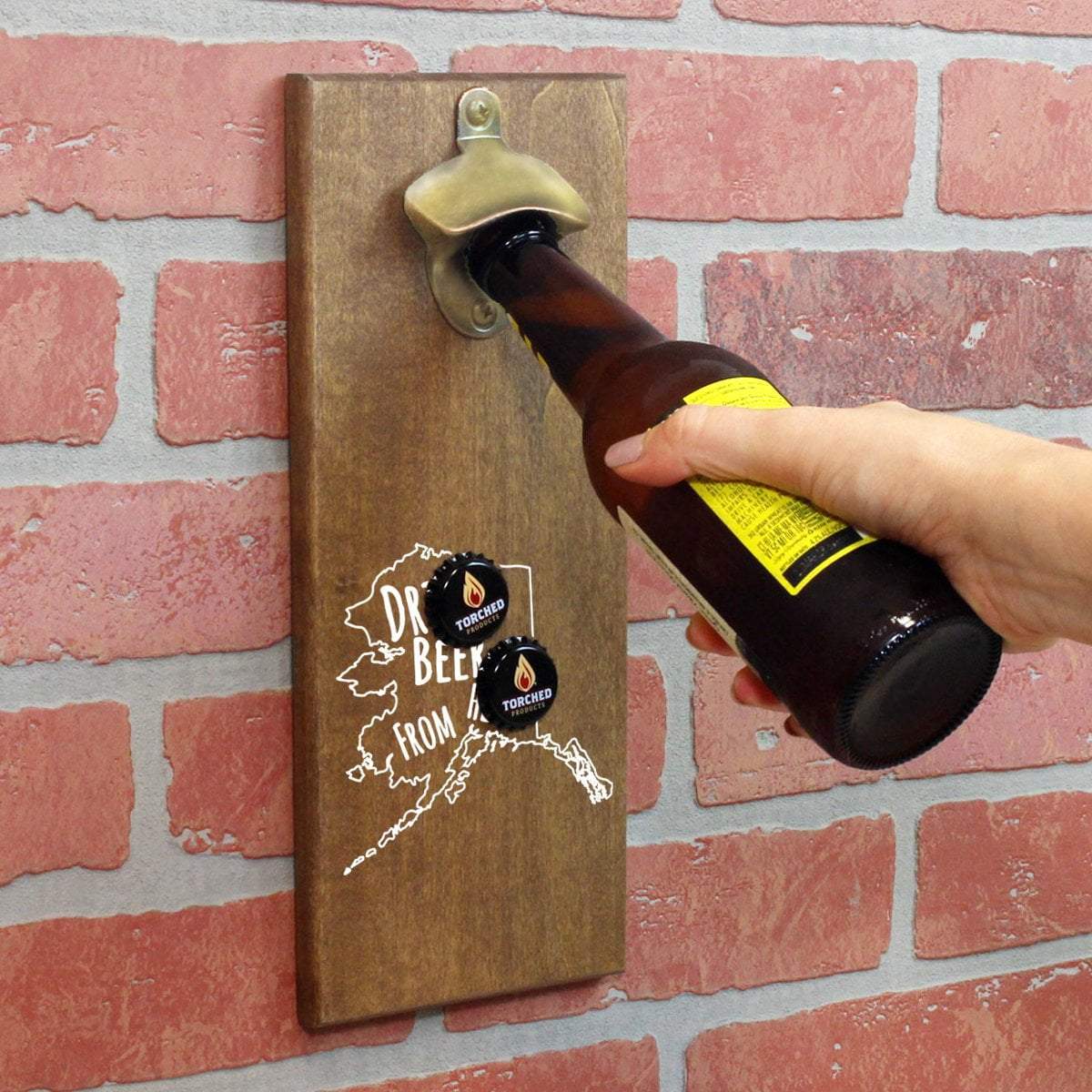 Alaska Drink Beer From Here Cap Catching Magnetic Bottle Openers