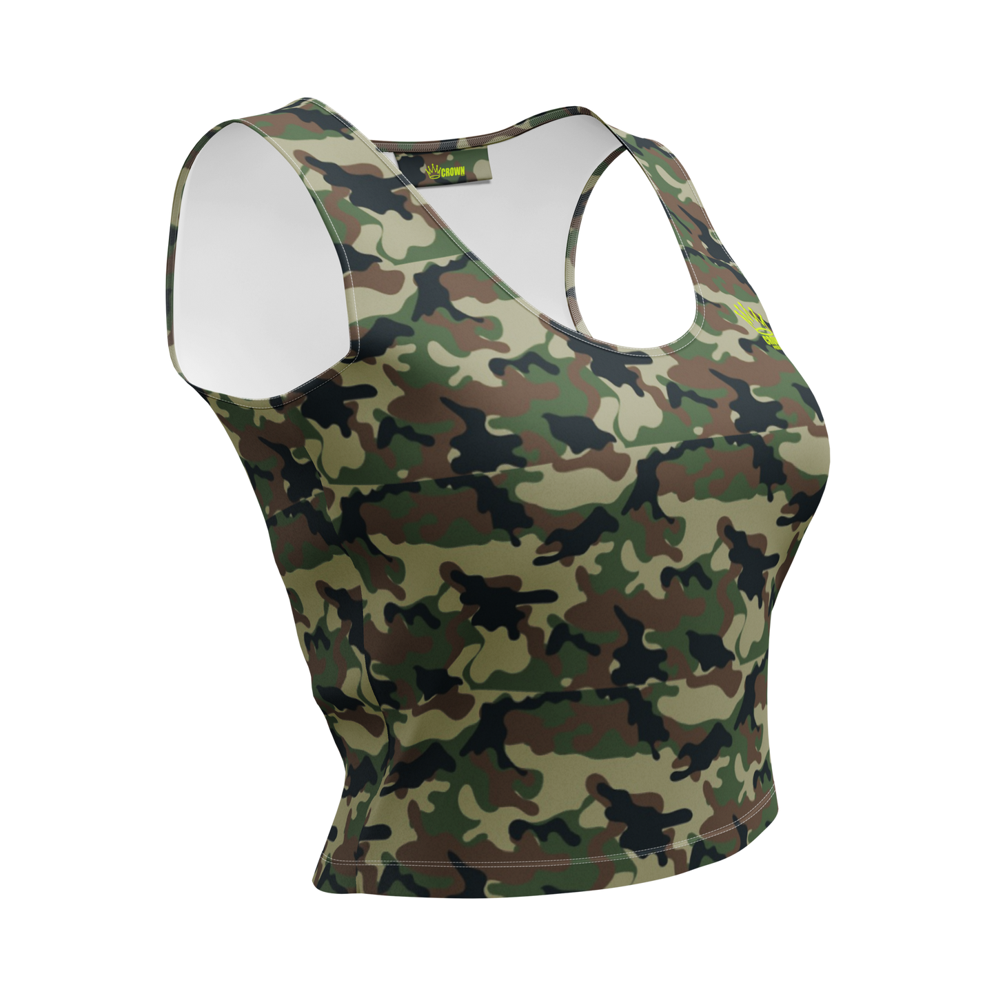CROWN PICKLEBALL - Women's Corona Crop-top (Camo)