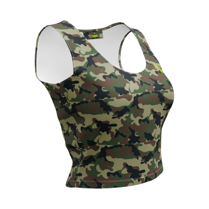 CROWN PICKLEBALL - Women's Corona Crop-top (Camo)