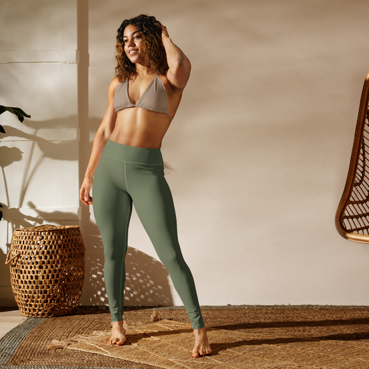 CROWN PICKLEBALL - High-performance Leggings (Olive)