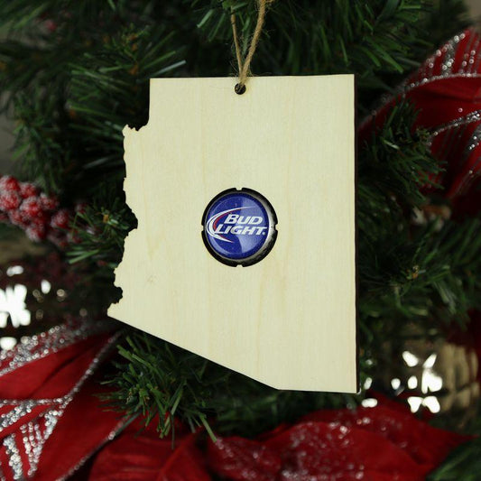 Arizona Beer Cap Map Ornaments
