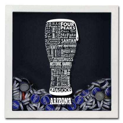 Arizona Beer Typography Shadow Box