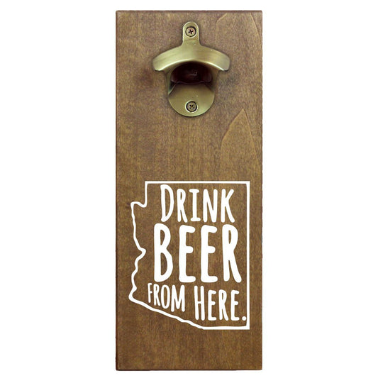 Arizona Drink Beer From Here Cap Catching Magnetic Bottle Openers