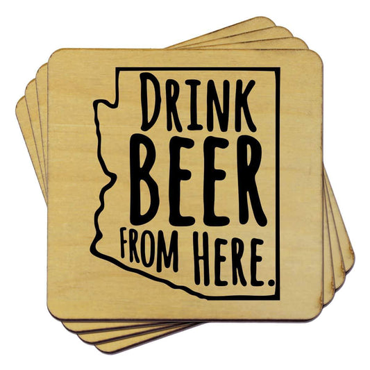 Arizona Drink Beer From Here Coasters