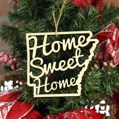 Arkansas Home Sweet Home Ornaments