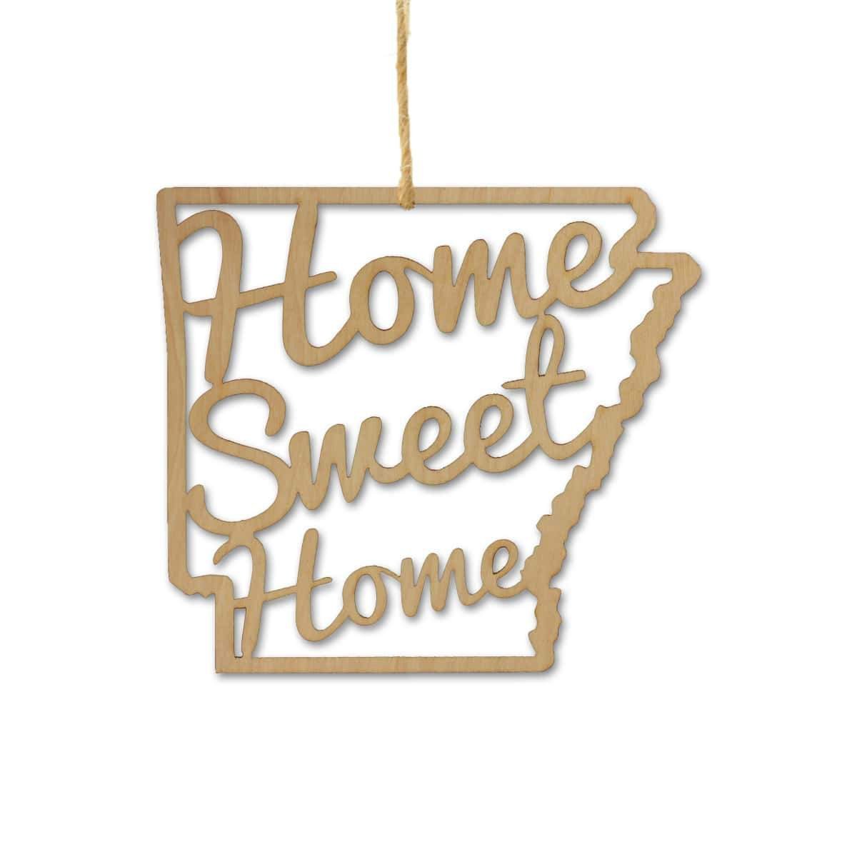 Arkansas Home Sweet Home Ornaments
