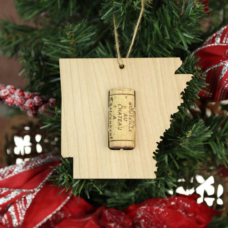 Arkansas Wine Cork Holder Ornaments