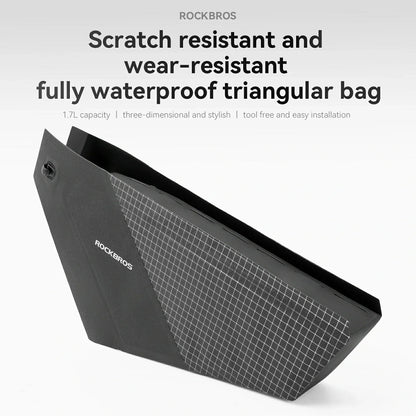 AS-165 100% Waterproof Bike Frame Bag 1.7L