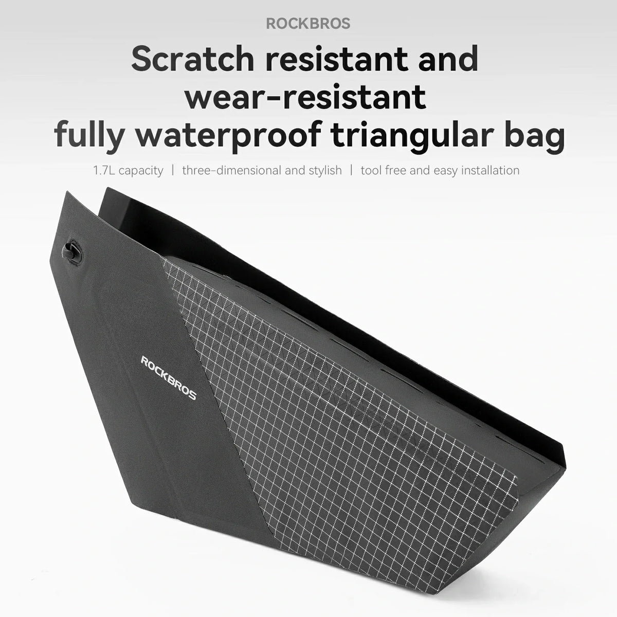 AS-165 100% Waterproof Bike Frame Bag 1.7L
