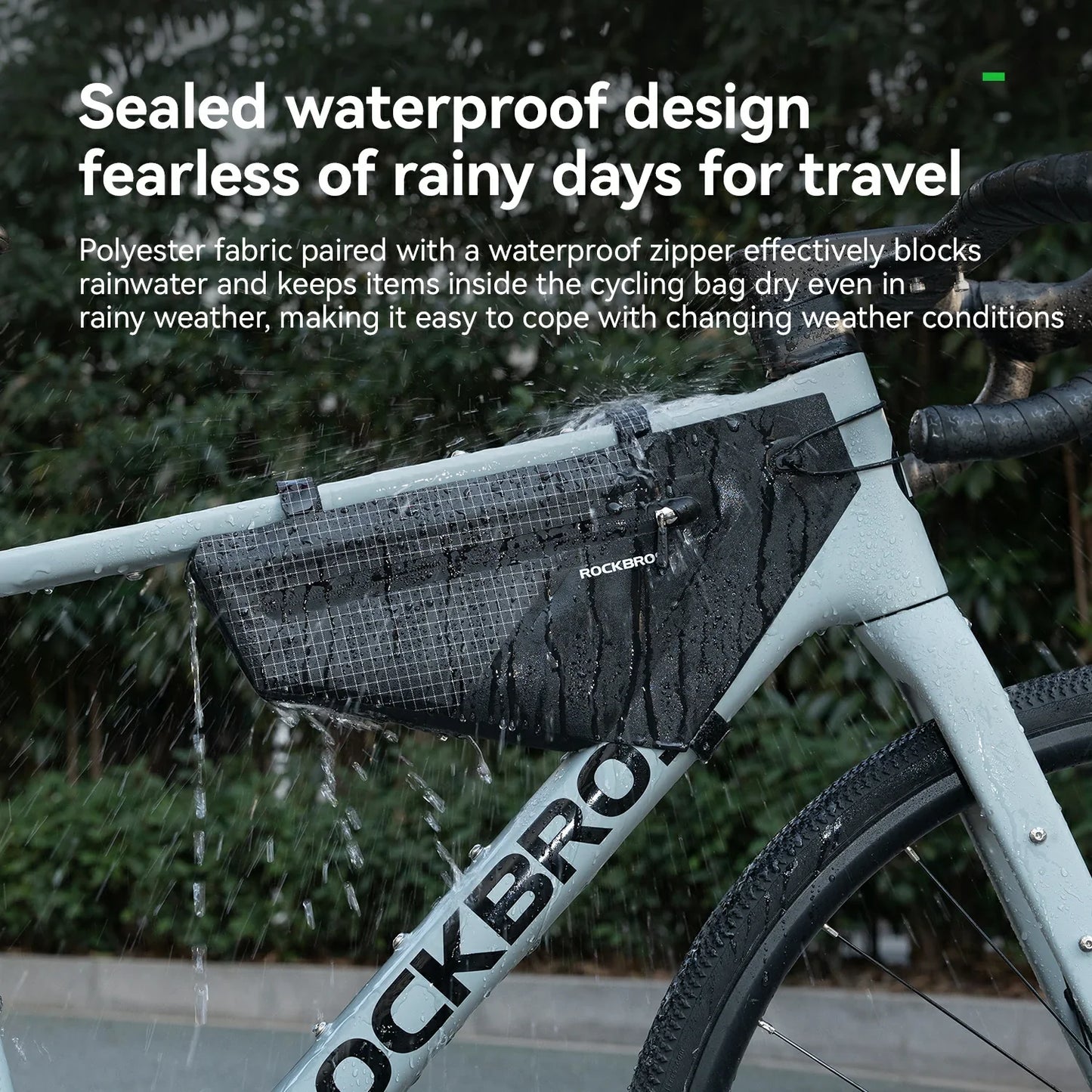 AS-165 100% Waterproof Bike Frame Bag 1.7L