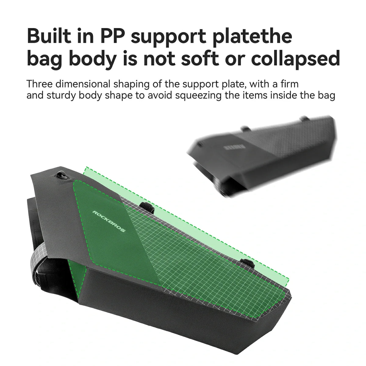 AS-165 100% Waterproof Bike Frame Bag 1.7L