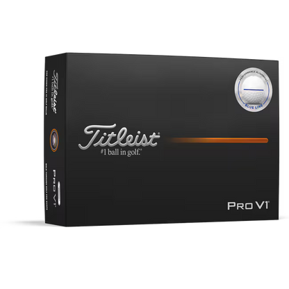 Titleist 2025 Pro V1 Performance Alignment Blue Line Golf Balls