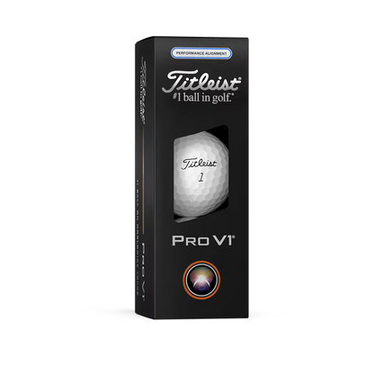 Titleist 2025 Pro V1 Performance Alignment Blue Line Golf Balls