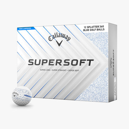 Callaway Supersoft Splatter 360 Blue 2025 Golf Balls