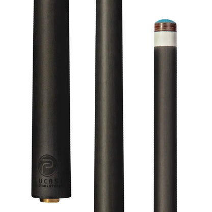 Lucasi Pinnacle LP20 Black/Imitation Bone Cue With Carbon Fiber Tech Shaft