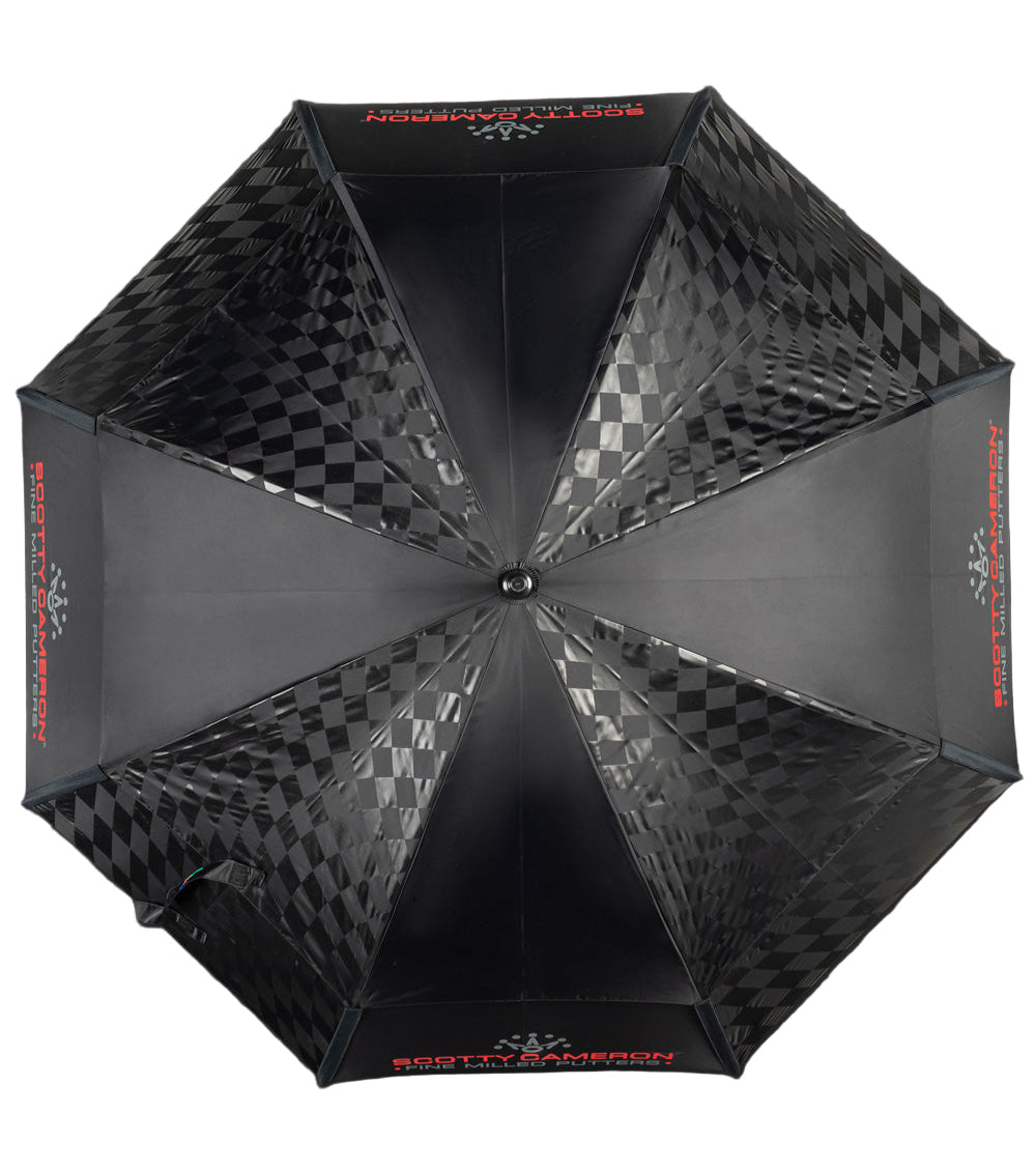 Scotty Cameron Black Checkered Umbrella