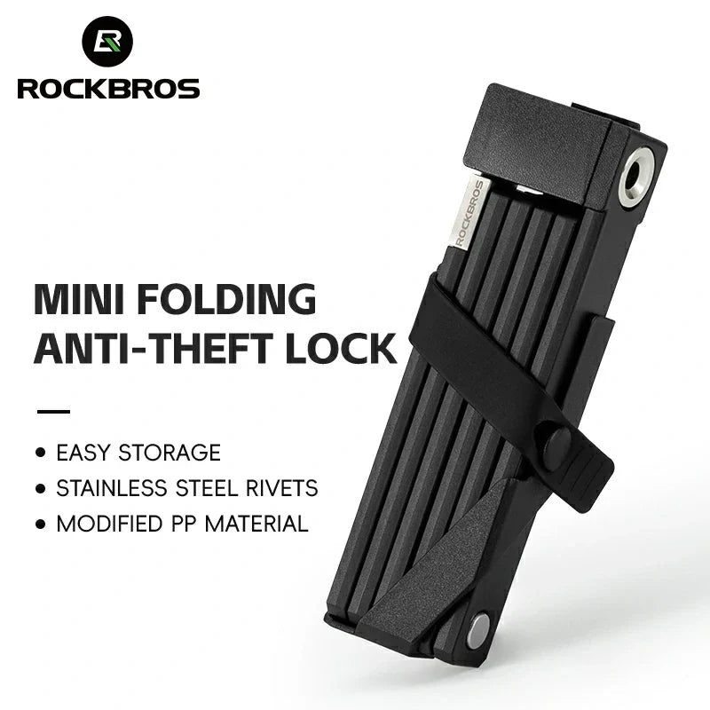 Mini Folding Bike Lock with Mount Bracket