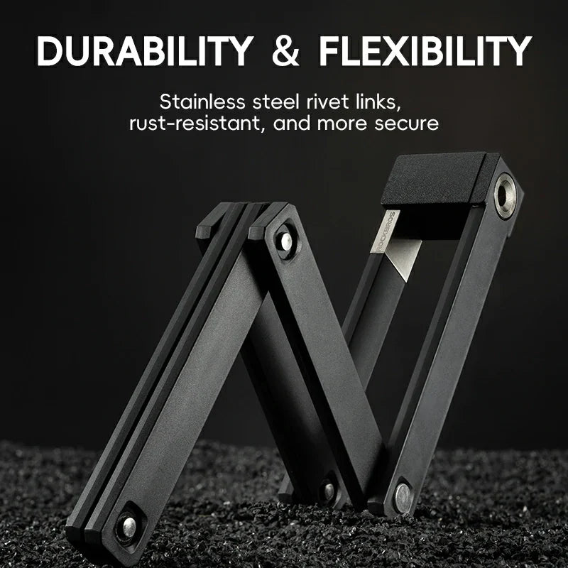 Mini Folding Bike Lock with Mount Bracket