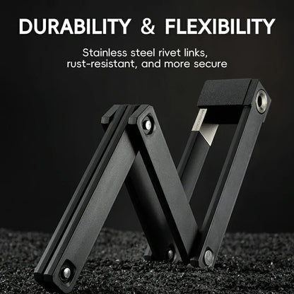 Mini Folding Bike Lock with Mount Bracket
