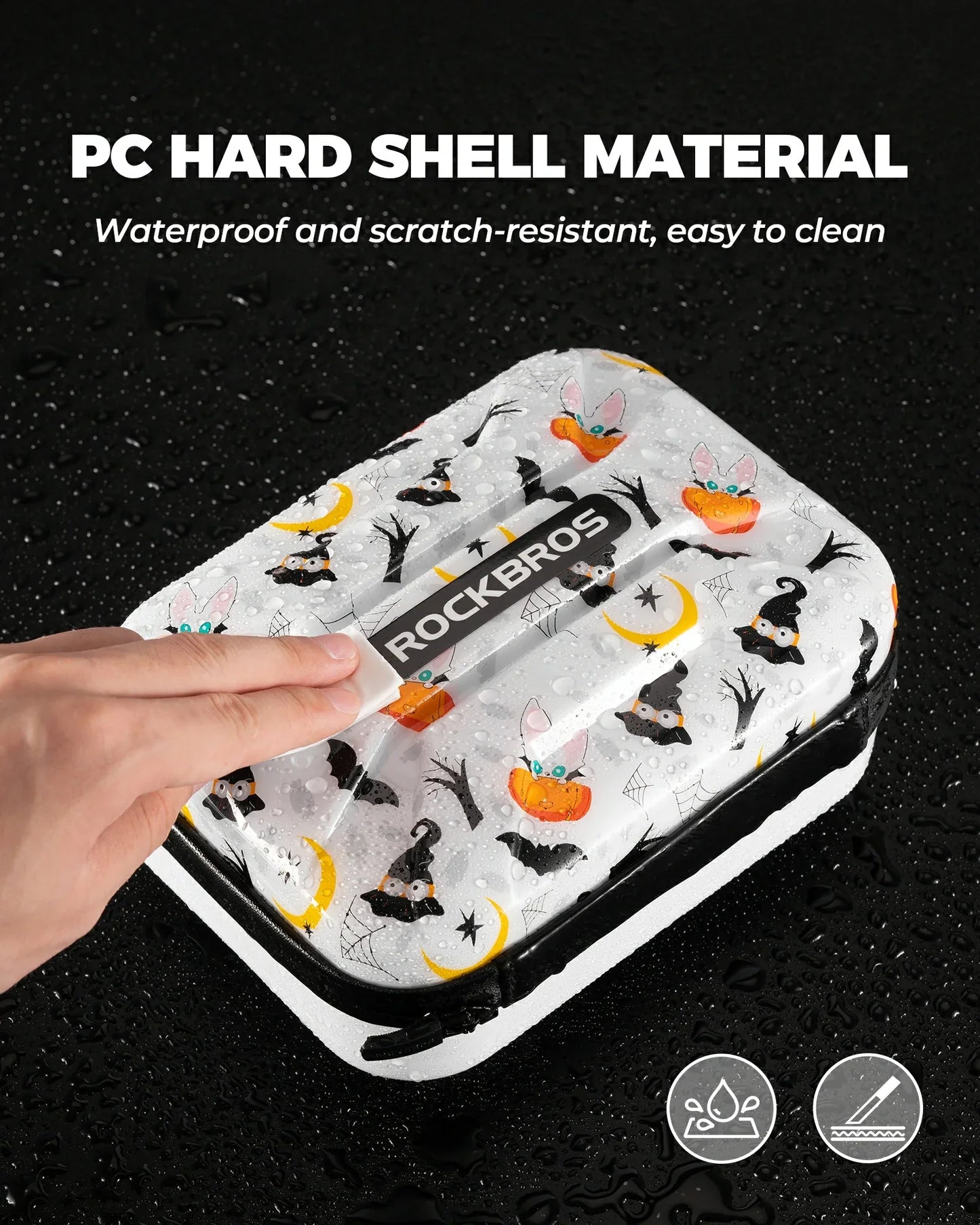 Bicycle Handlebar Bag Waterproof Hard Shell for Folding Bike