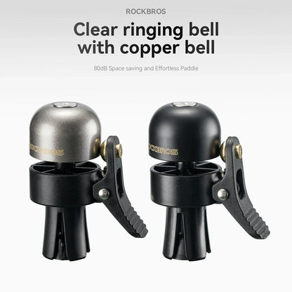 Bicycle Handlebar End Plug Bell 80dB Copper Alloy