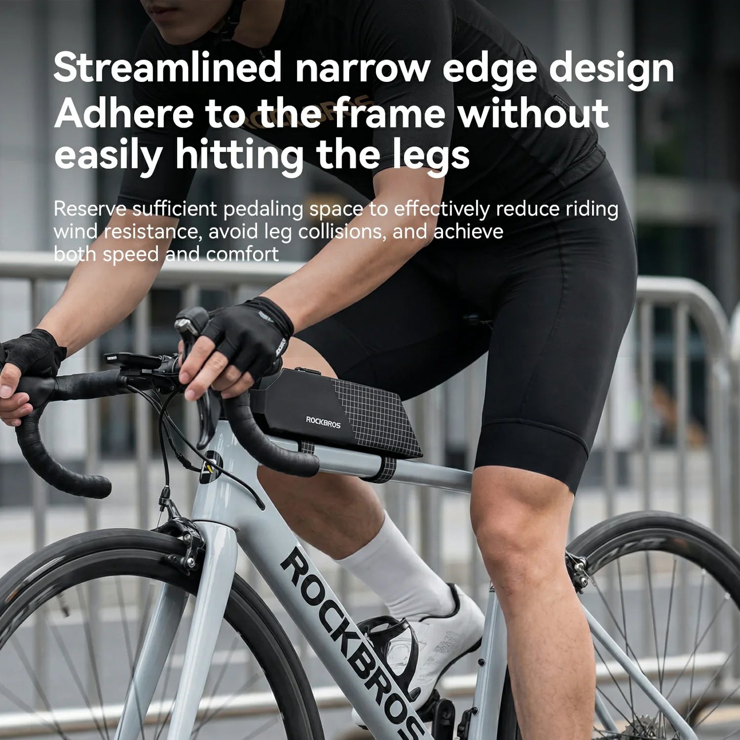 100% Waterproof Bike Frame Storage Bag Top Tube Bag 0.6L