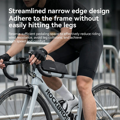 100% Waterproof Bike Frame Storage Bag Top Tube Bag 0.6L