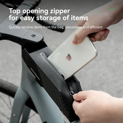 100% Waterproof Bike Frame Storage Bag Top Tube Bag 0.6L