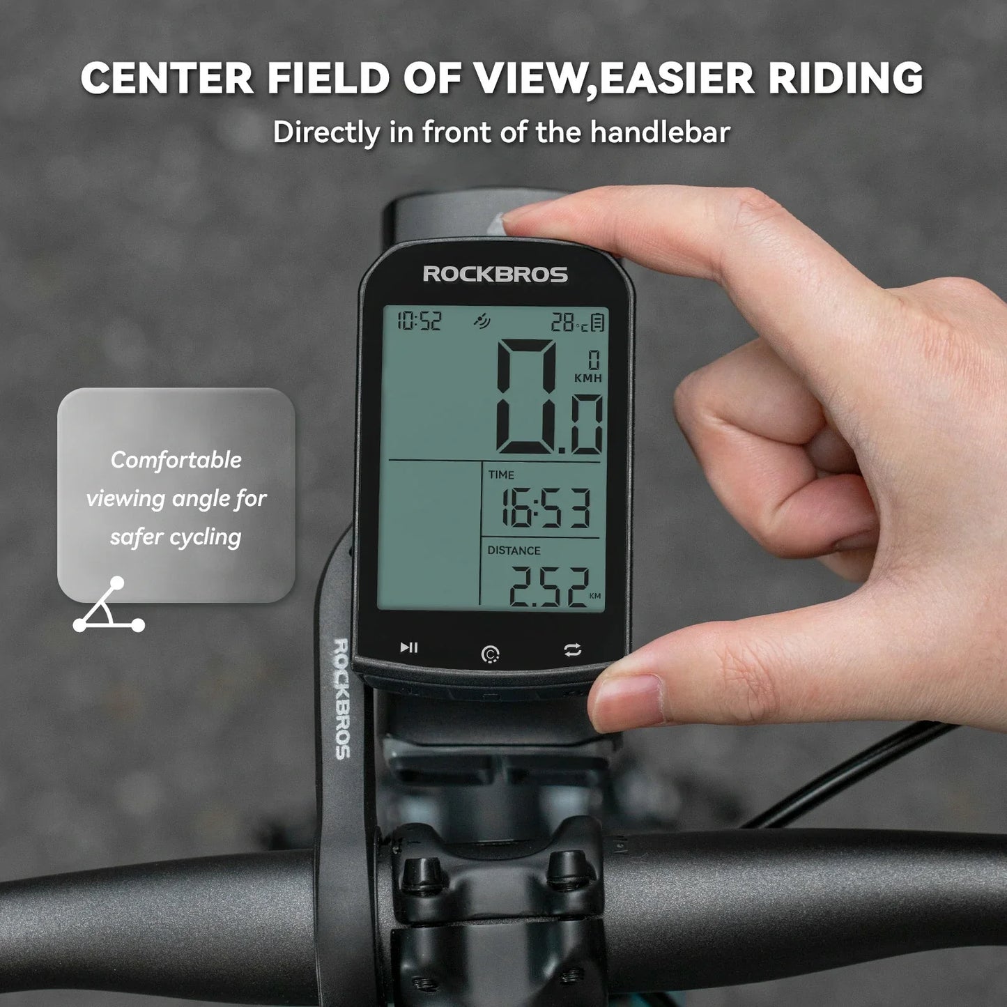 Bike Computer Mount Compatible with GPS Devices