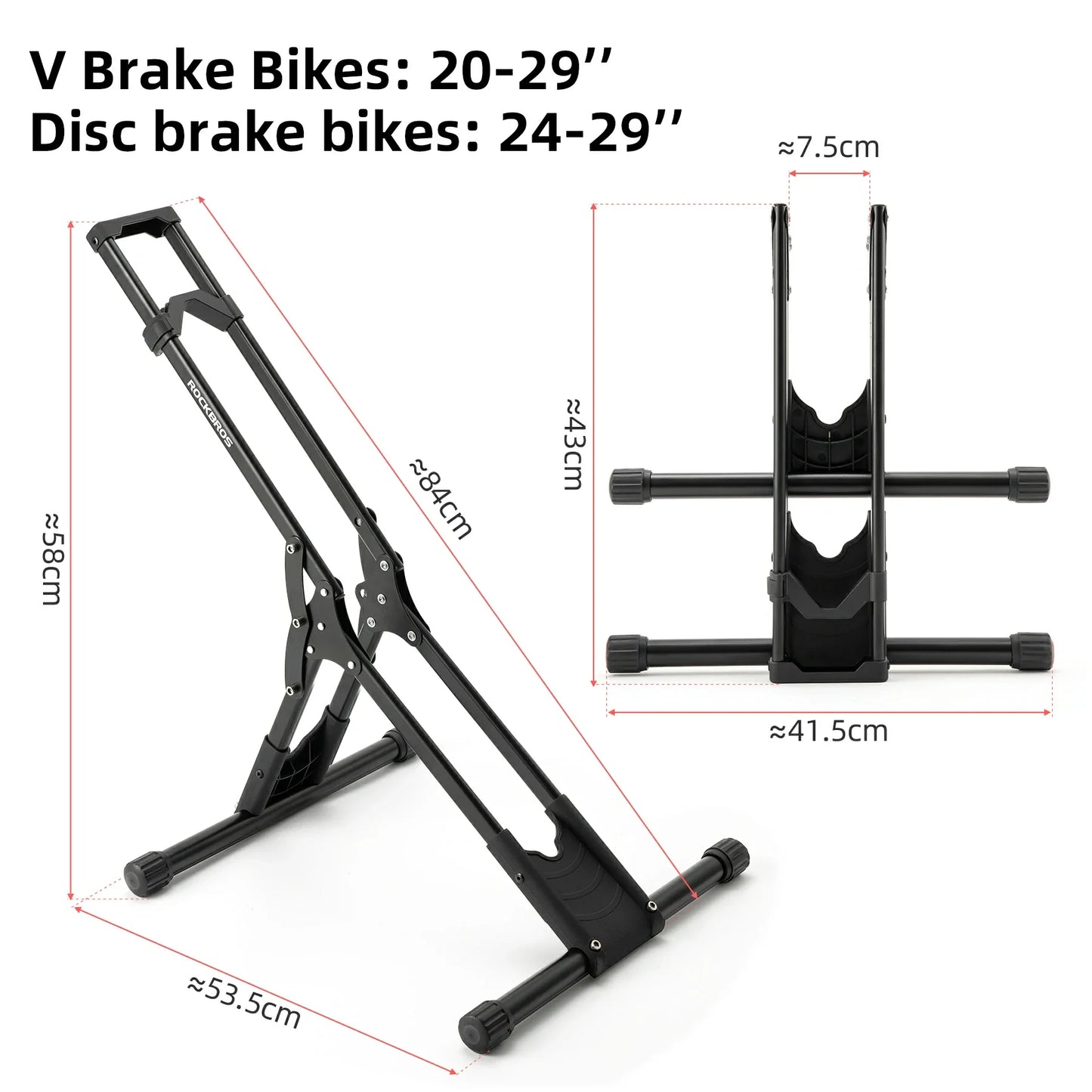 Bike Floor Stand – Indoor Bike Storage Rack for 20-29 Inch Bikes