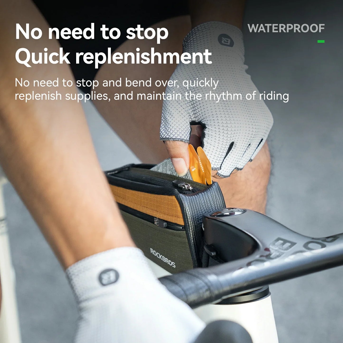 Quick Access Top Tube Bag 0.25L Bike Fuel Bag