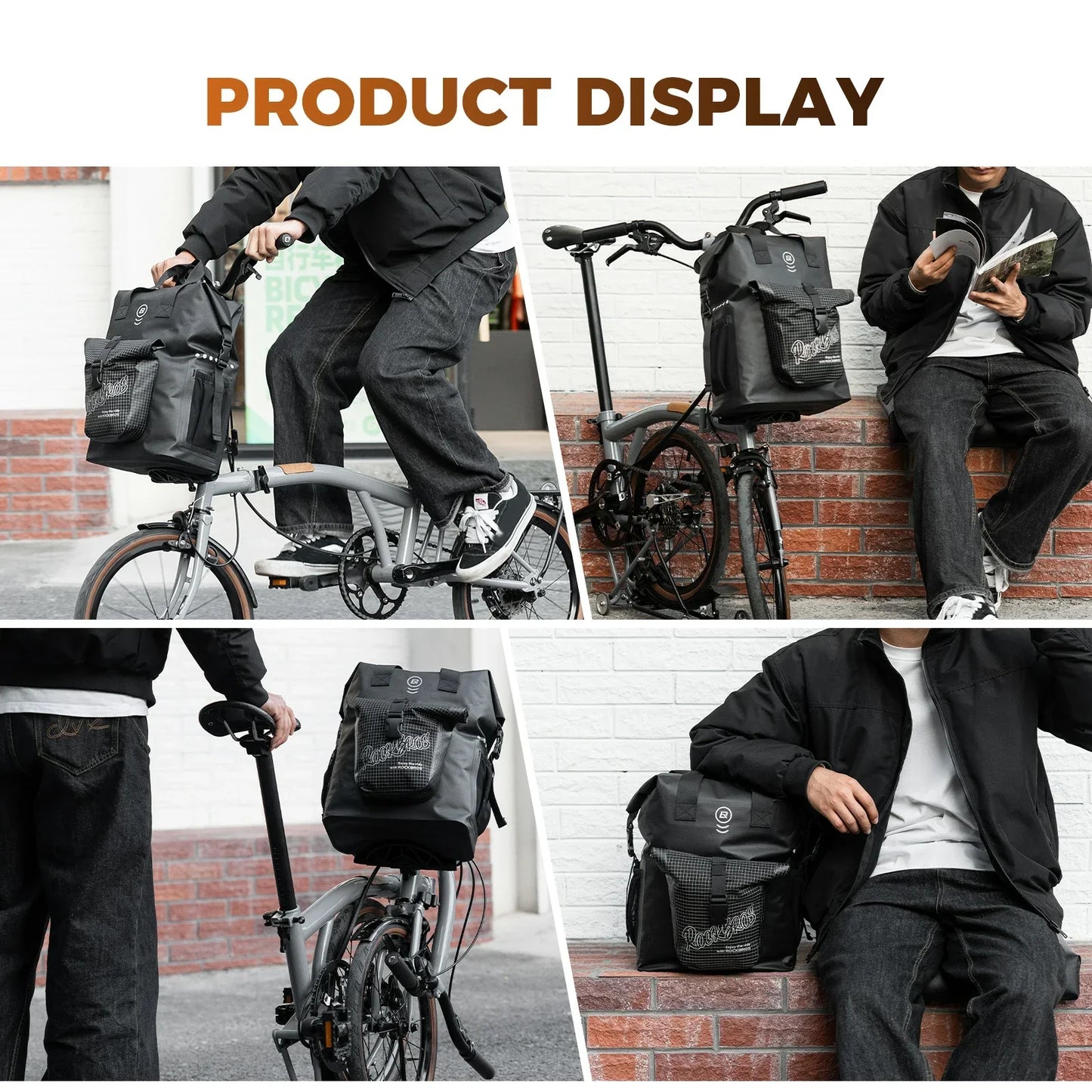 Bike Handlebar Bag for Folding Bike 18L