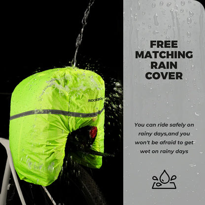Bike Pannier Bag Double Side Storage with Rain Cover 17L-35L