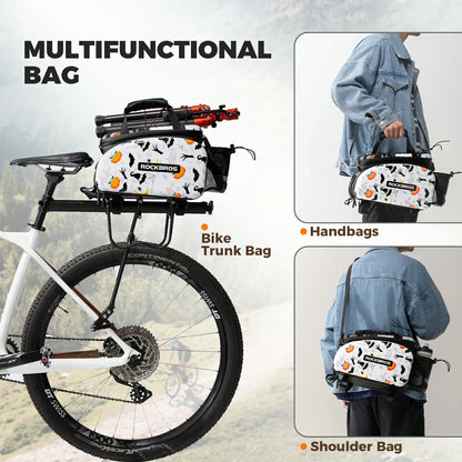 Bike Pannier Bag Double Side Storage with Rain Cover 17L-35L