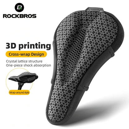Bike Seat Cover 3D Printed Shock Absorption Cushion Pad