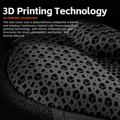 Bike Seat Cover 3D Printed Shock Absorption Cushion Pad