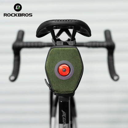 Multifunctional Cycling Tail Bag With Light