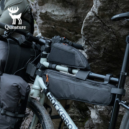 Qunature Bikepacking Frame Bag Top Tube Bag For Gravel Bike
