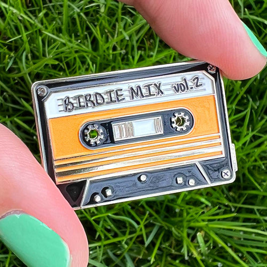 Birdie Mix Cassette Pin - Locking Metal Backer
