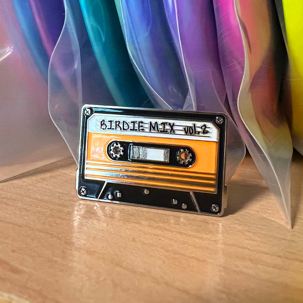 Birdie Mix Cassette Pin - Locking Metal Backer