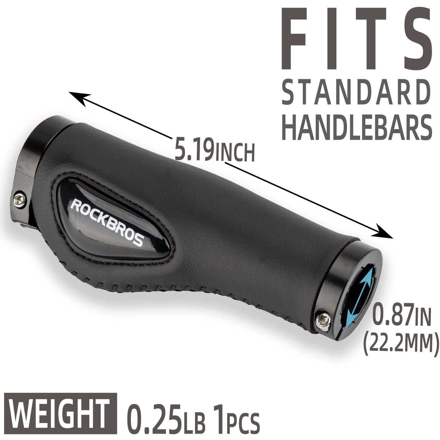 ROCKBROS Bike Handle Grips Ergonomics Design Soft Gel Dual Lock