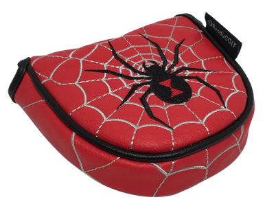 Black Widow Spider Embroidered Mallet Putter Cover by ReadyGOLF