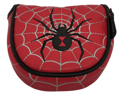 Black Widow Spider Embroidered Mallet Putter Cover by ReadyGOLF